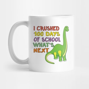 100 Days of School Dinosaur 100th Day Student Kids Dino Mug